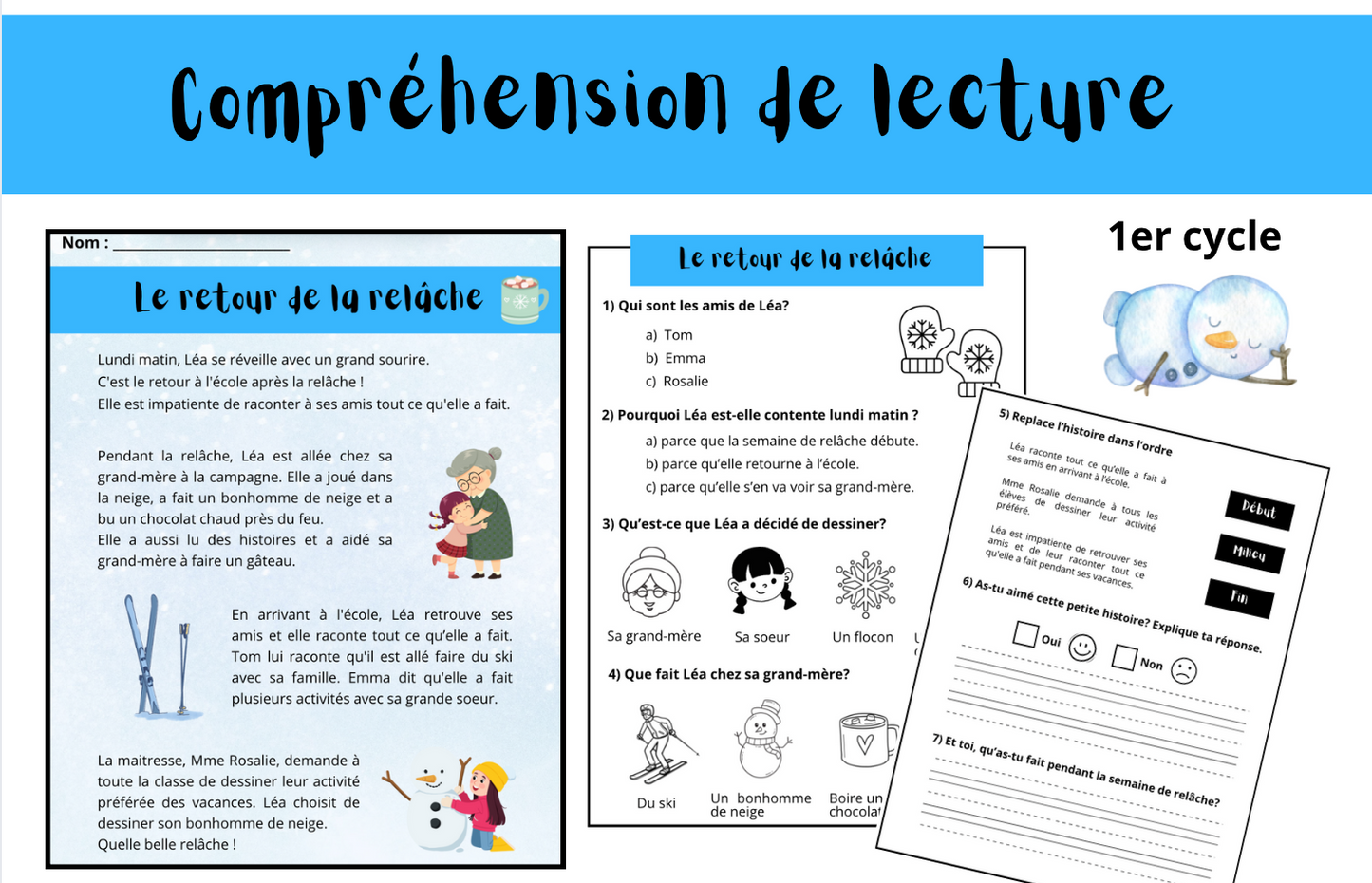 La relâche (compréhension de lecture)