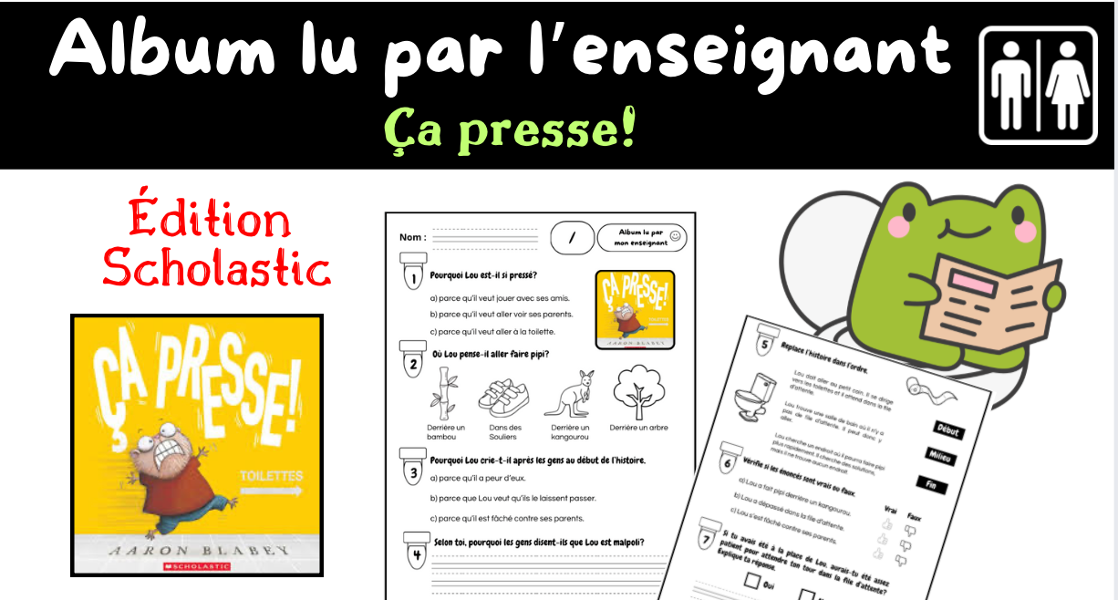 Ça presse! Évaluation lu par l'enseignant