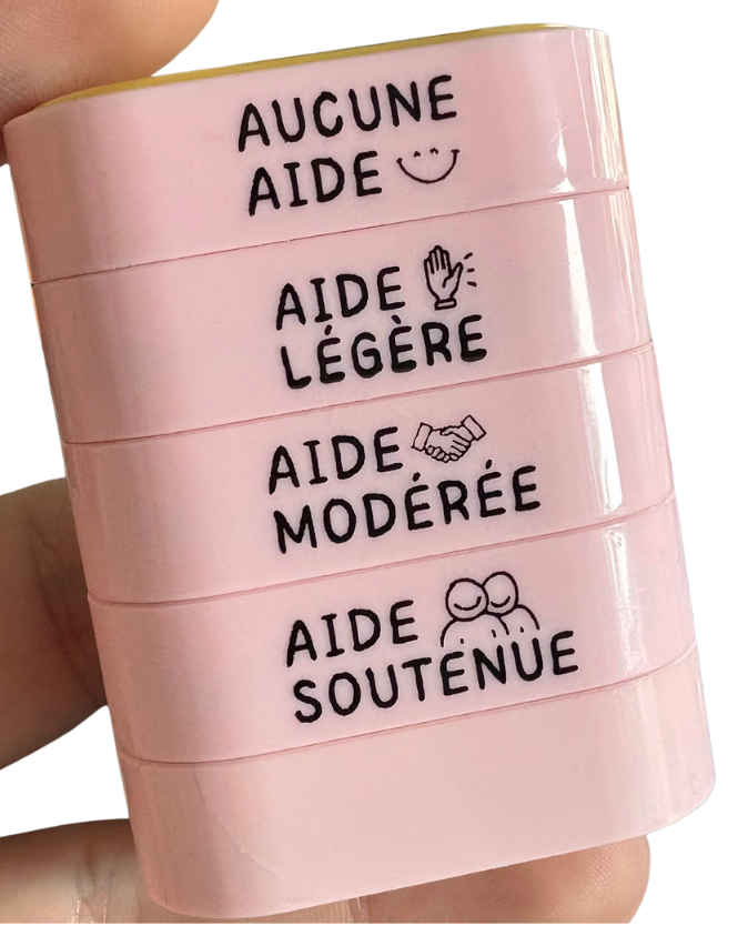 Étampe 4 en 1 (Les aides)