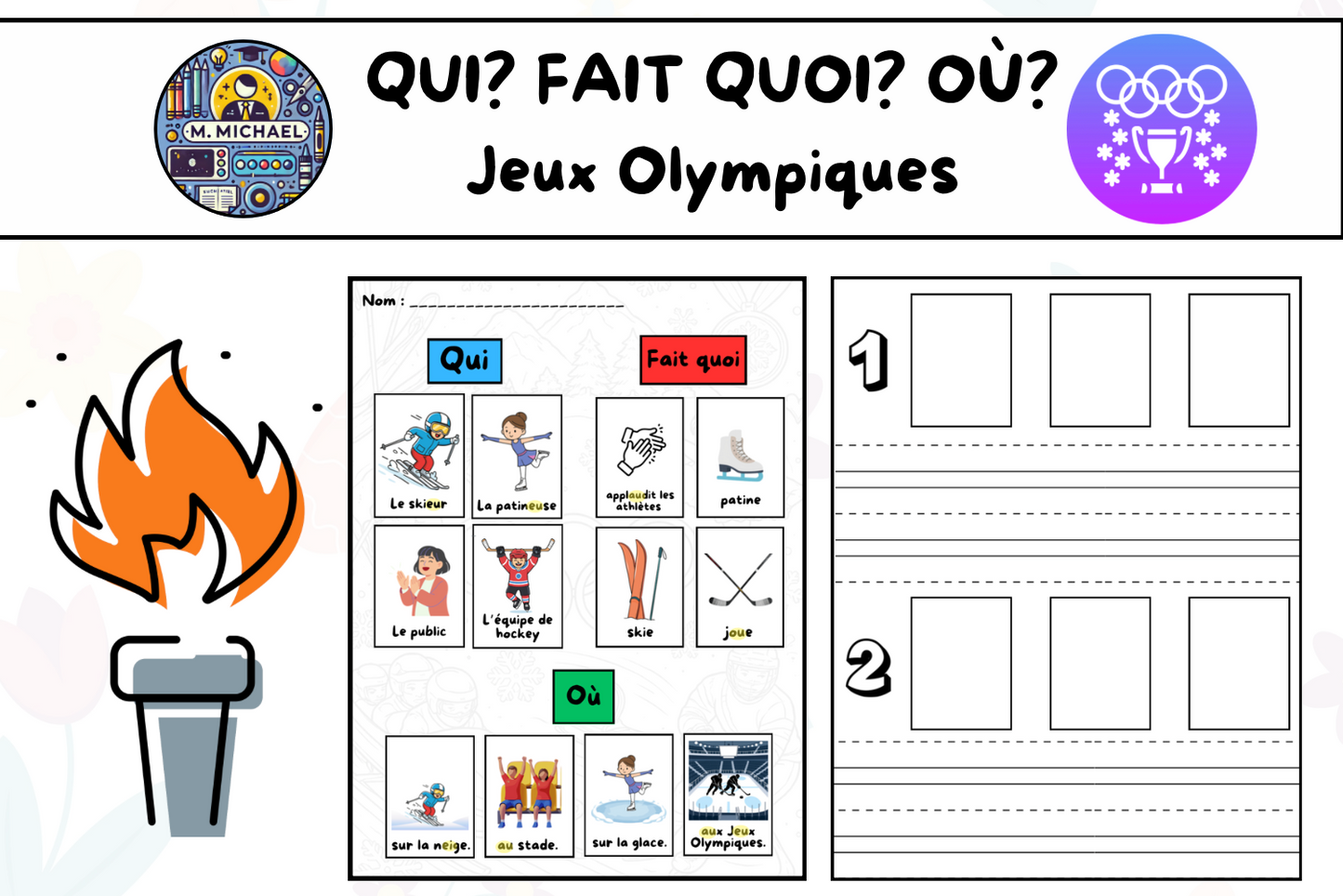 Jeux Olympiques (Qui? Fait quoi? Où?)