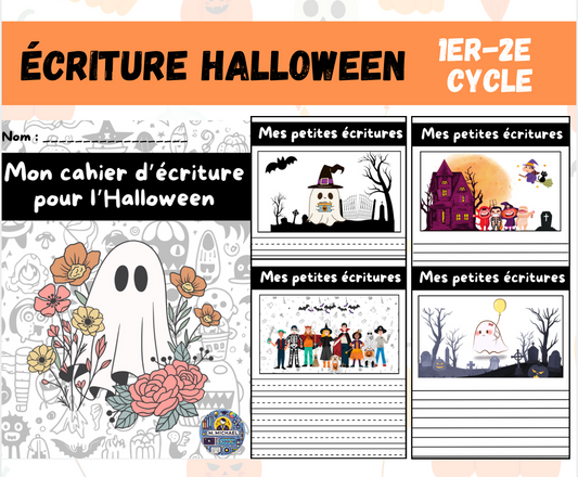 Cahier d'écriture Halloween