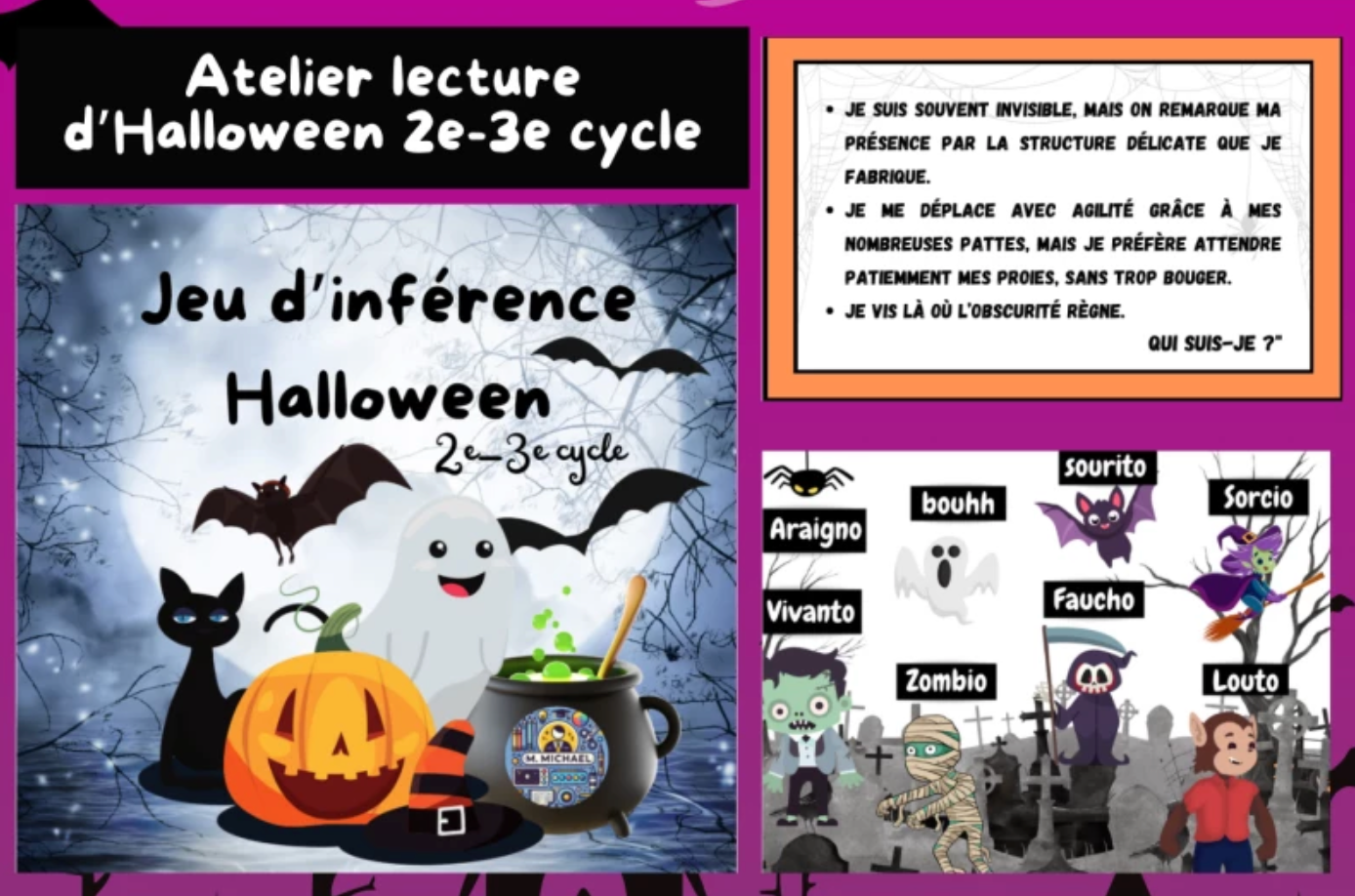 Atelier lecture Halloween