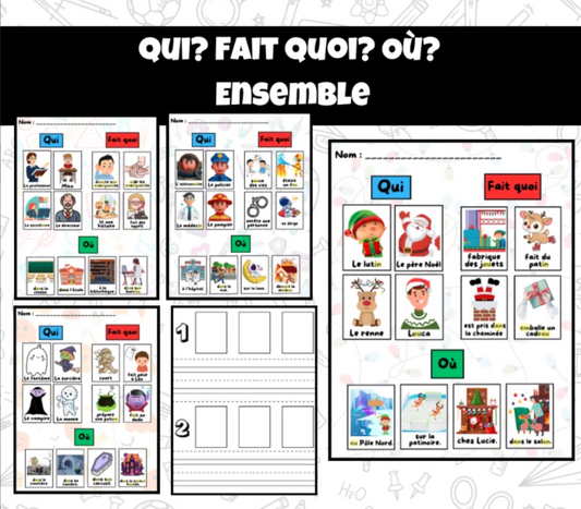 Ensemble de 7  Qui? Fait quoi? 1er cycle