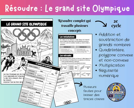 Le grand site Olympique (résoudre 2e cycle)