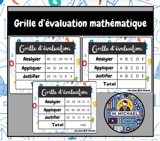 Grille évaluation mathématique
