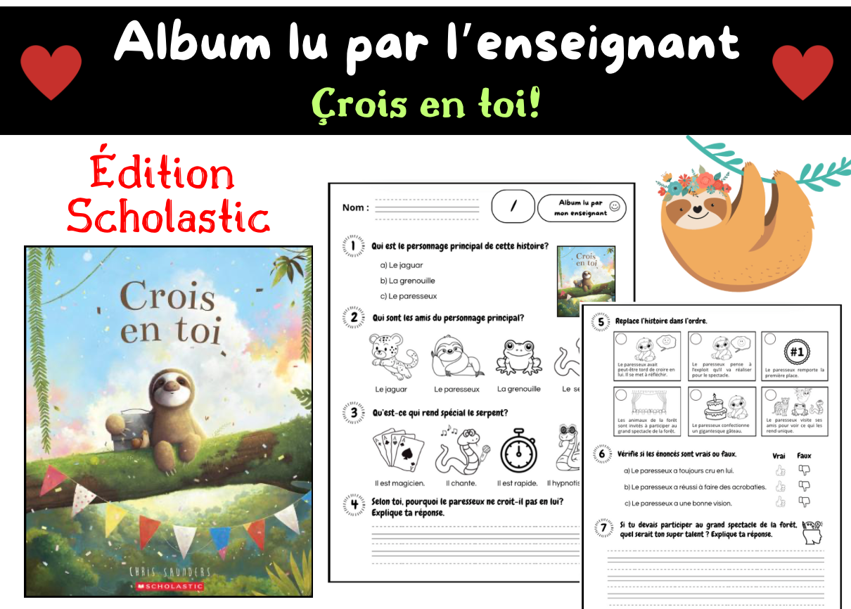 Crois en toi! (Album lu par l'enseignant)