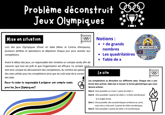 Problème déconstruit (Jeux Olympiques)