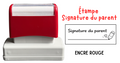 Étampe rectangulaire (Signature du parent)