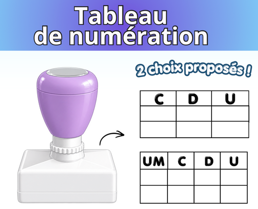 Étampe Tableau de numération