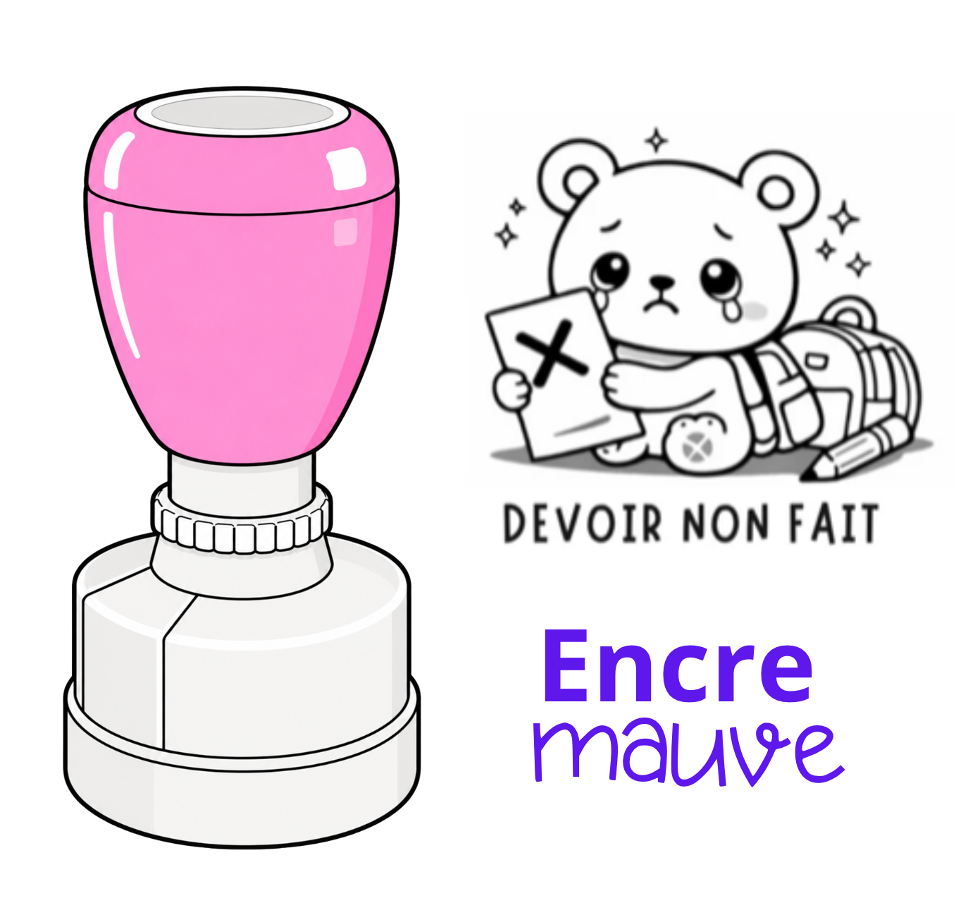 Étampe " Devoir non fait "