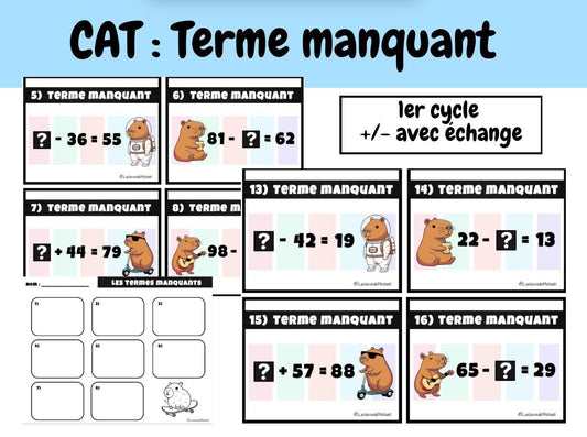 CAT (Les termes manquants)