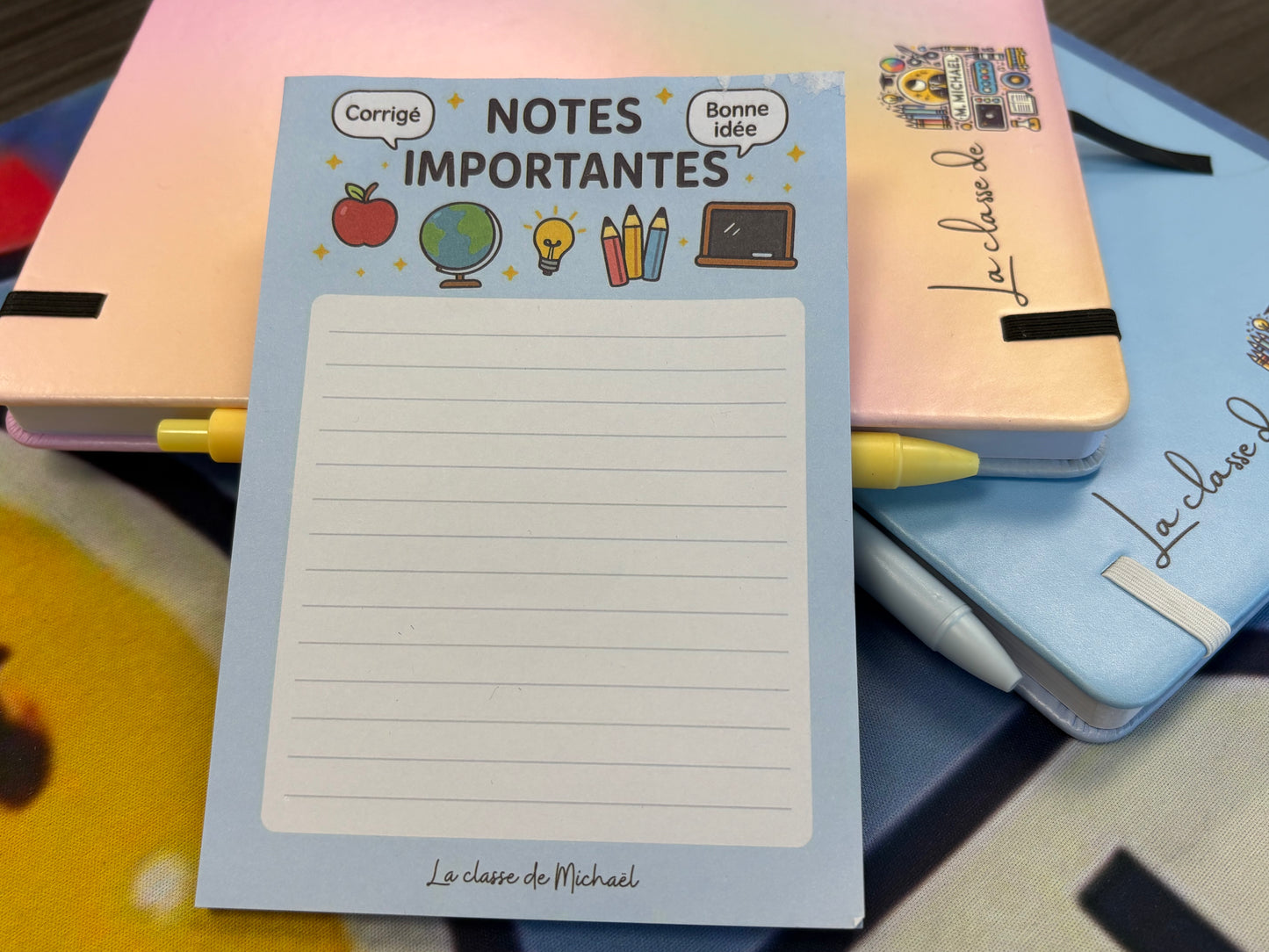 Notes importantes Bloc-notes