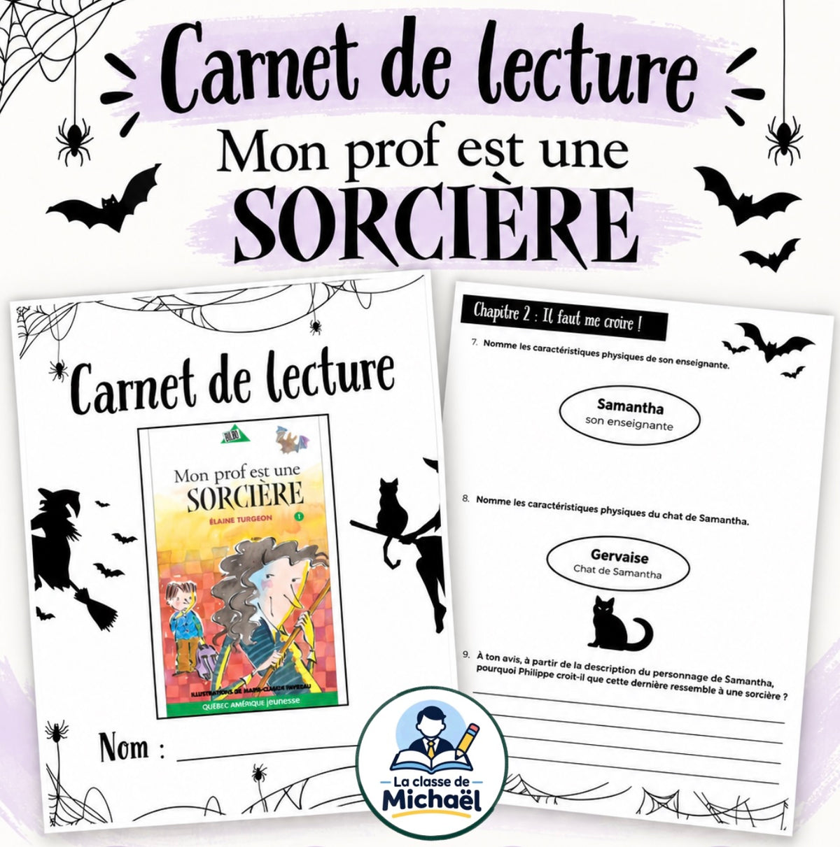 Carnet de lecture : Mon prof est une sorcière !